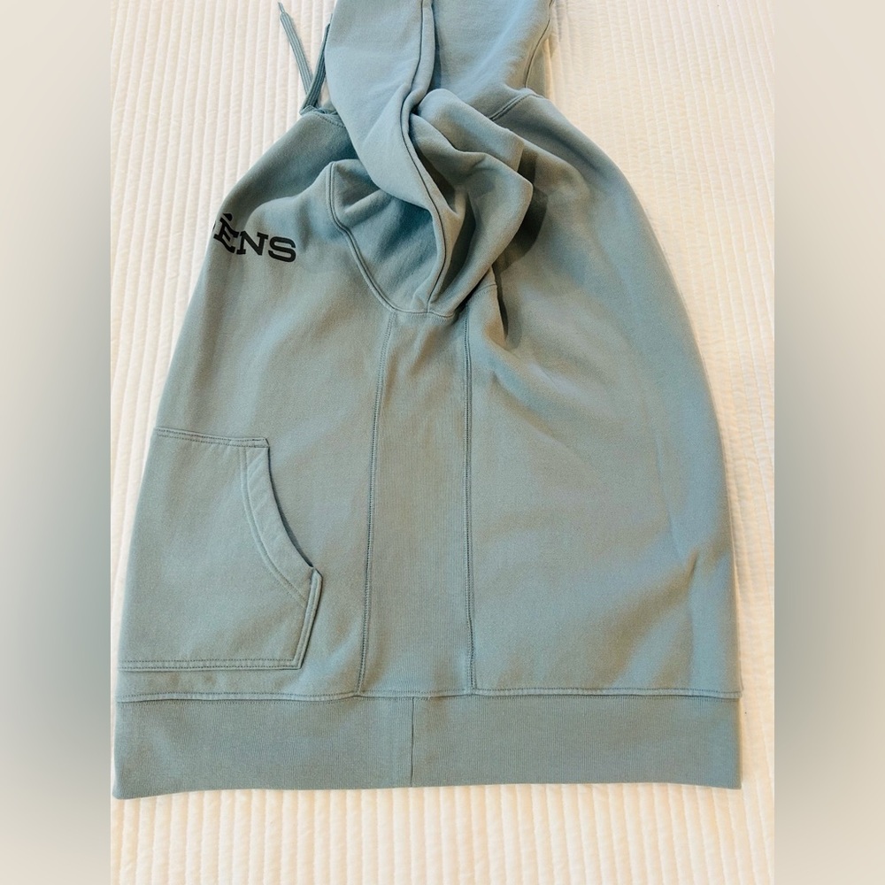Grundens Fishing Supply Hoodie Mens Medium Teal/Blue Fleece Sweatshirt Pullover - Picture 10 of 10